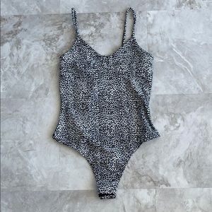 PLT Leopard Bodysuit Thin Straps